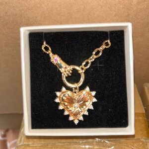 Gold Heart Pendant Necklace